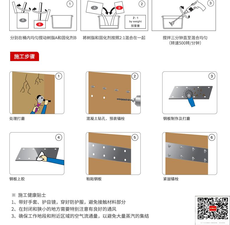 包钢钦北粘钢加固施工过程